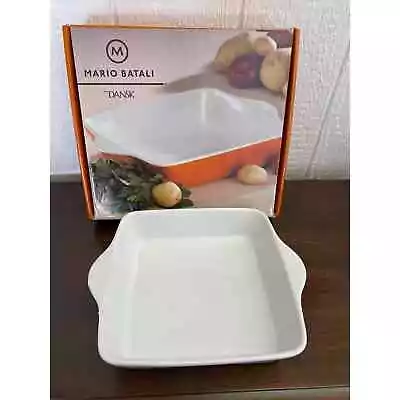 DANSK Mario Batali White Square Baking Dish BNIB • $34