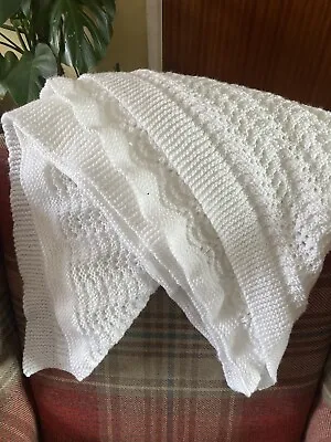 Hand Knitted Baby Shawl  • £16.99