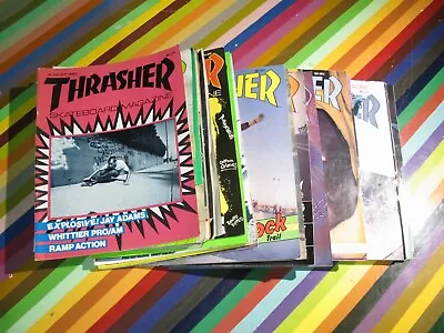 Vtg 1980s Thrasher Skateboard Magazine - Single Issues 1982-89 • $110