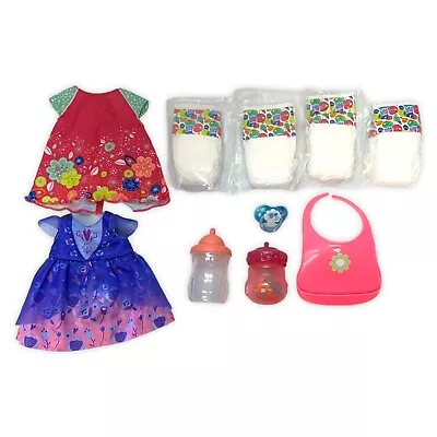 Baby Alive Tea N Sparkles Potty Dance Dresses Diapers Bottles Pacifier Bib Lot • $11.95