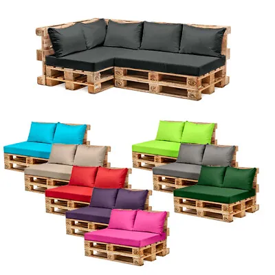 Pallet Garden Furniture Cushions Sets Water Resistant Covers Seat Wooden Sofa • £19.97