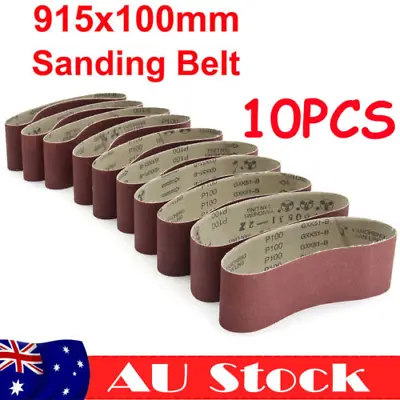 10X 100x 914mm 915 Sanding Belt Mixed Grit 40 60 80 100 120 240 400 600 800 1000 • $27.88