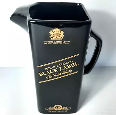 Johnnie Walker Black Label Whisky Scotch Water Jug Pitcher Wade England • $49.95