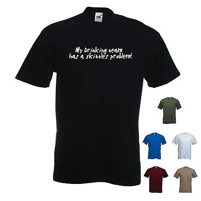 'My Drinking Team Has A Skittles Problem!' Mens Funny / Pub / Beer T-shirt • £11.69