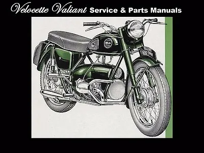 VELOCETTE VALIANT SERVICE & PARTS MANUALs 120pg For Motorcycle Overhaul & Repair • $39.97