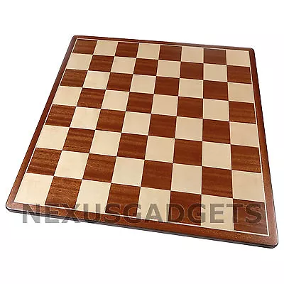 Parn Chess LARGE 17 Inch BOARD ONLY Mahogany Maple Inlaid Wood Flat Game Set New • $74.99