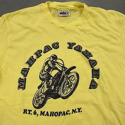 Vintage 70s Yamaha Motorcycle Club Shirt Men’s Large New York • $75