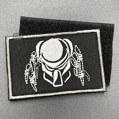 Predator Patch Black Hook & Loop Morale Airsoft Cosplay Tactical Military Army • £3.99