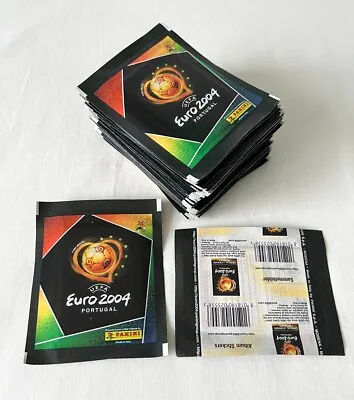 Panini Football Sticker Packets - EURO 2004 - 50 Sealed Packs • £160