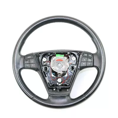 Volvo OEM Off Black Leather Steering Wheel W/Phone/NAV For C30 C70 S40 V50 • $45