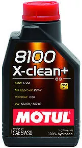 Motul 106376 8100 X-CLEAN + 5W30 1L (1.05 Qt.) • $13.91