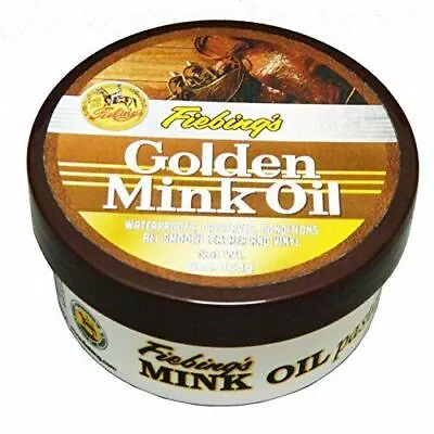 Fiebing's Golden Mink Oil Leather Preserver 6 Oz • $10.45