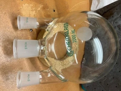 $80 • Buy Chemglass 3 Neck Flask 34/45 And 24/40 CG-1524-53 2000ml