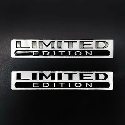 2Pcs Chrome Metal Limited Edition Emblem Luxury Logo Fender 3D Badge For Car SUV • $11.99