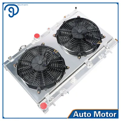 2-Row Aluminum Core Racing Radiator Fan Shroud For 2002-2007 Impreza WRX STI • $157