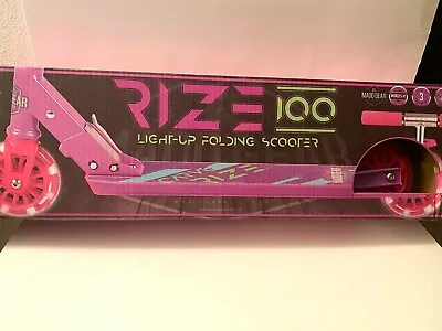 *NEW* MaddGear Rize Foldable Light Up Wheel Scooter-Purple/Pink Ages 3+ • $21