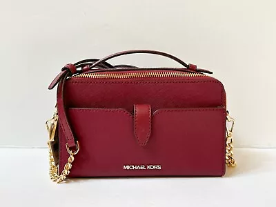 Michael Kors Jet Set Item Medium Double Zip Phone Shoulder Crossbody Bag • $116.80