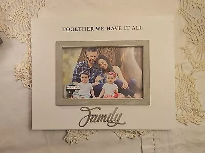 Malden International White 4X6 Photo Frame FAMILY Free Standing Frame Nos  • $9.50