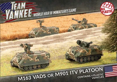 $36 • Buy Flames Of War TUBX02 Team Yankee M163 VADS Or M901 ITV Platoon Battlefront