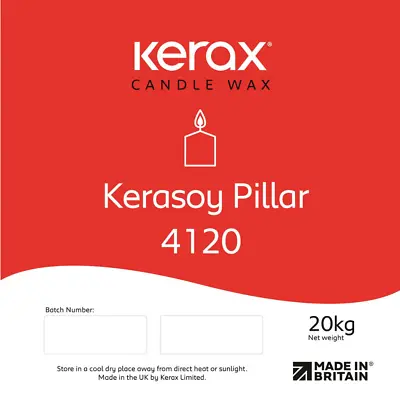 Kerax KeraSoy 4120 Pillar Blend Wax Pellets/Pastilles - Various Sizes Available • £99.95