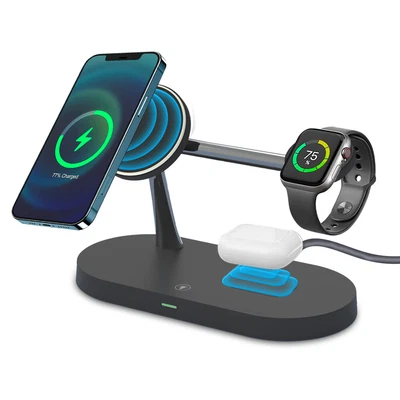 £26.99 • Buy 3in1 Magnetic Wireless Charger Dock Stand For Apple Watch IPhone 14 13 12 PRO MA