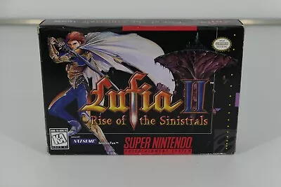 Lufia Ii Snes Super Nintendo Rise Of The Sinistrals Cib Complete Box With Manual • $399.99
