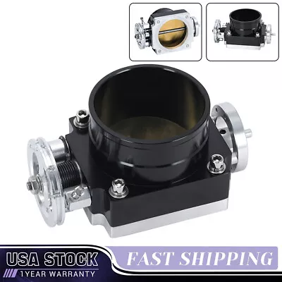 90MM Intake Manifold Throttle Body Performance Billet Black For Mustang Honda • $54.80