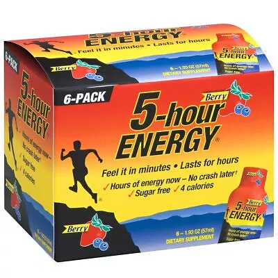 5 Hour Energy Berry 6 Count • $19.99