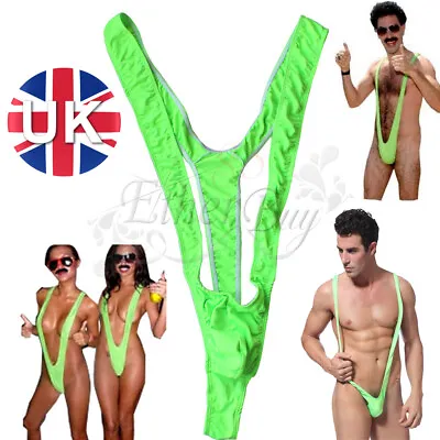 UK-Mens Stretch Open Mankini Thong Panties Underwear Sexy Lingerie Underwear • £3