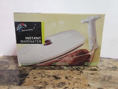 $15.95 • Buy Vacu Vin Innovations Instant Vacuum Marinater Dish Meat Fish Poultry Vegetables 