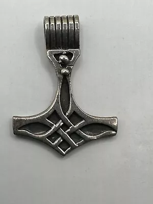 Solid 925 Sterling Silver Pendant - Thor’s Hammer - Mjolnir - 11.7gr • £20