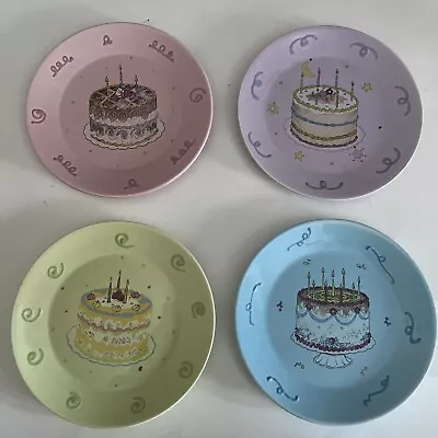 Avon Birthday Cake Plates Celebration President’s Club Gift Collection 2003 6.5  • $15