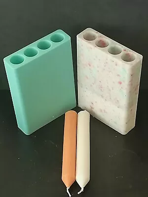 £24.99 • Buy TAPERED PILLAR CANDLE MOULD -  Silicone Mould Aromatherapy Candles Wax DIY Craft