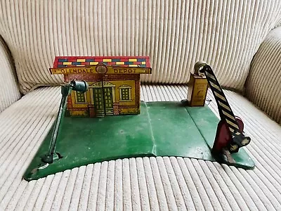 Old Vtg 1930's MARX TOYS Glendale Depot Train Station Tin-Lithography • $99.95