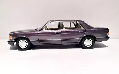 NOREV 1991 Mercedes Benz 560 SEL W126 Violett Metallic 1:18 Scale READ DESC. • $139