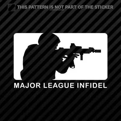 (2x) Major League Infidel Sticker Self Adhesive Vinyl • $4.99