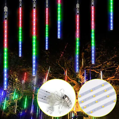 192 LED Fairy Lights Meteor Shower Rain Tree String Light Garden Party Outdoor • $13.89