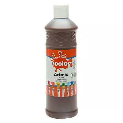 Scola AM600/39 Artmix Ready-mix Paint 600ml - Burnt Umber • £3.68