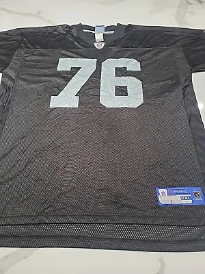 Vintage Oakland Raiders Robert Gallery Black Reebok Jersey Size Adult 2XL • $39