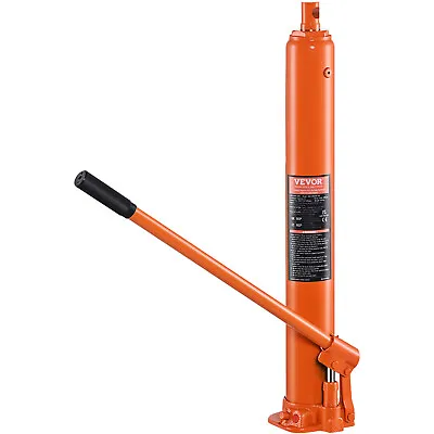 VEVOR Hydraulic Long Ram Jack 4Ton Flat Base Engine Hoist Cylinder Single Pump • $42.19