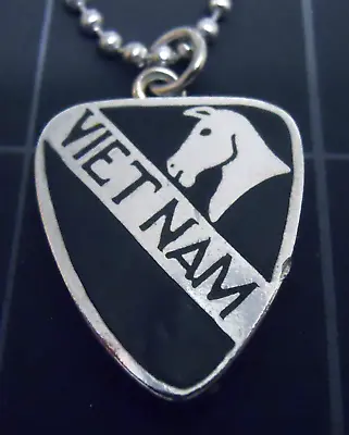 Vietnam Air Cavalry Pendant Stainless Steel Ball Chain New/Old Airborne Necklace • $90