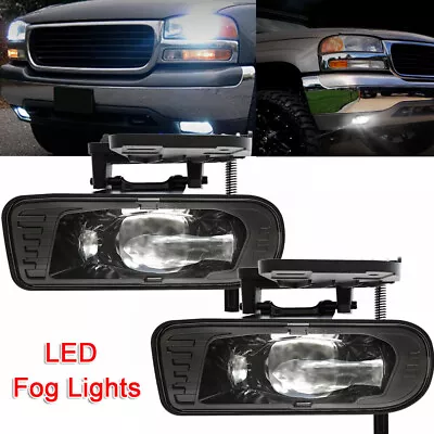 LED Fog Lights Replacement Pair For 1999-02 GMC Sierra 01-06 Yukon Bumper Lamps • $69.99