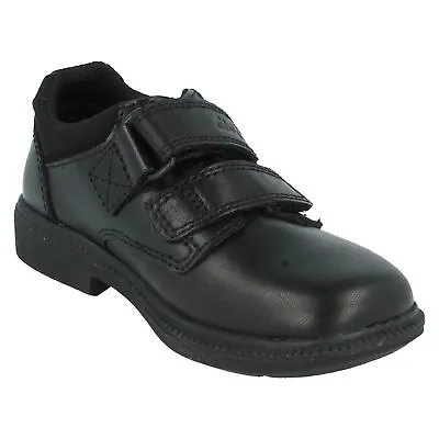 £23.99 • Buy Deaton Boys Infant Clarks Black Leather Riptape Smart School Shoes Size 8 F 