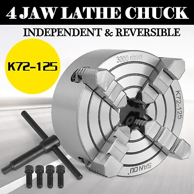 Metal Lathe Chuck K72 80-160mm 4Jaw External Jaw Milling Machine Independent • $63.39