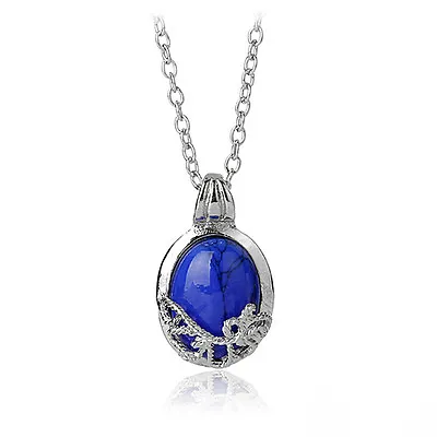 Film The Vampire Diaries Katherine Anti-soleil Lapis Lazuli Pendentif Neckl M XK • £5.18