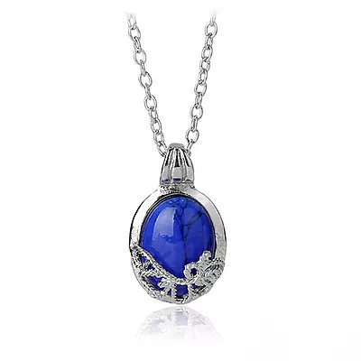 Film The Vampire Diaries Katherine Anti-sunlight Lapis Lazuli Pendant Neckl__- • $6.26