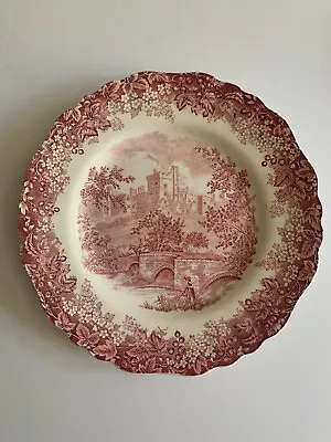 Vintage Red/pink Derbyshire Haddon Hall J.&G. Meakin Romantic England 10  Plate • $9