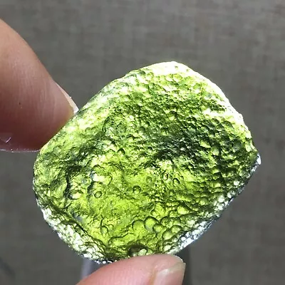 60Ct MOLDAVITE From Czech Republic From Meteorite Impact With Chips • $9.99