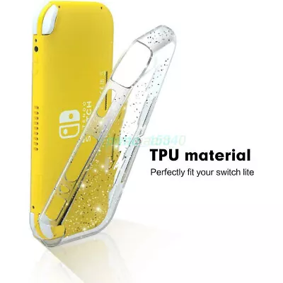 Glitter Clear Silicone Case Transparent Protective Cover For Switch Lite NEW • $18.99