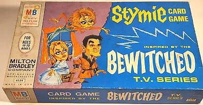 VINTAGE 1965 BEWITCHED STYMIE CARD GAME COMPLETE In ORIGINAL BOX MB #4534 • $39.95